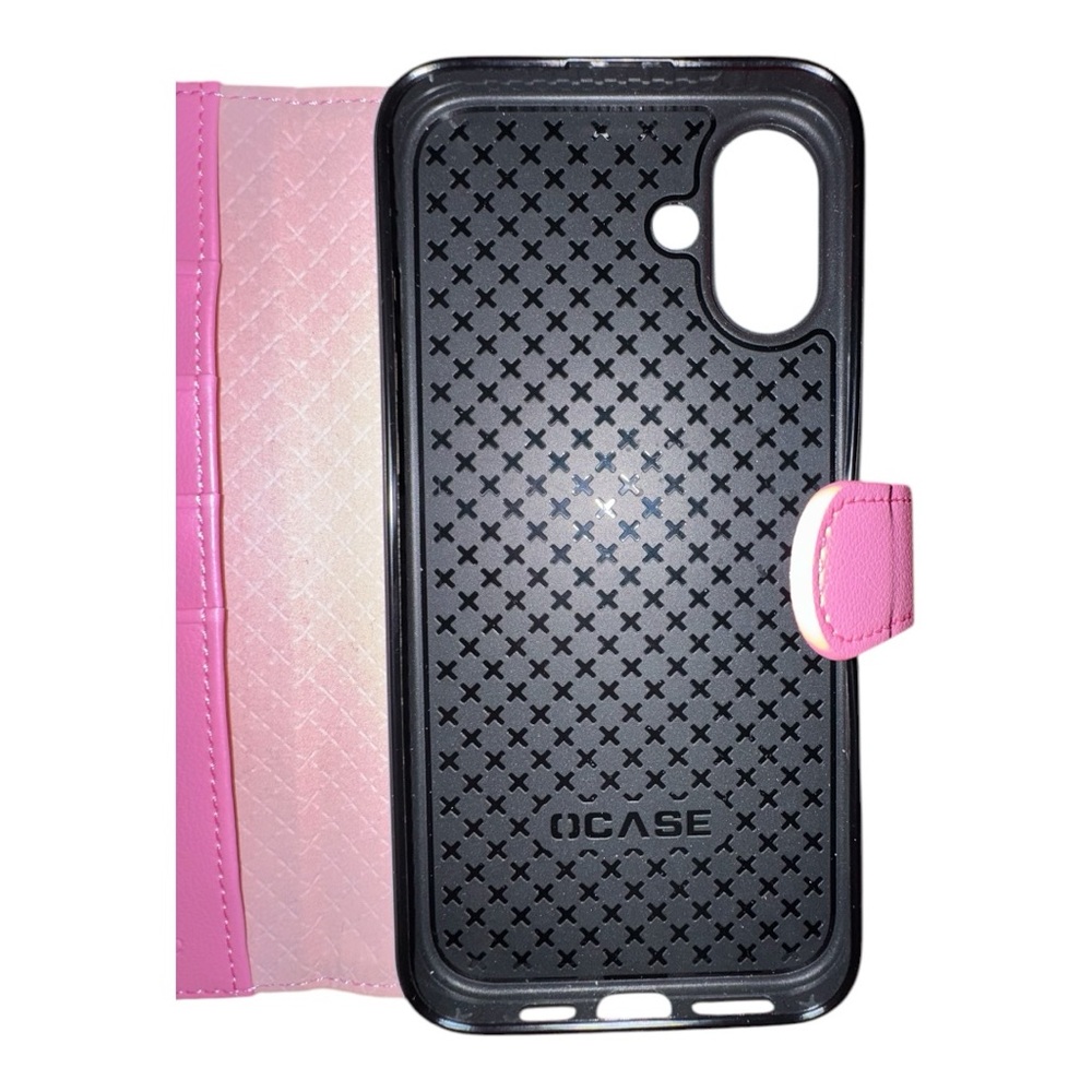 OCase Pink Phone Wallet Case Flip Cover Card Holder | NWOT - Picture 3 of 6